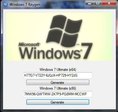 Windows 7 ultimate keygen